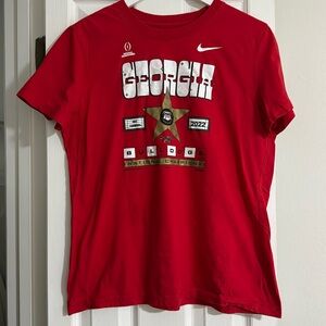 Nike University of Georgia 2022 National Championship tshirt